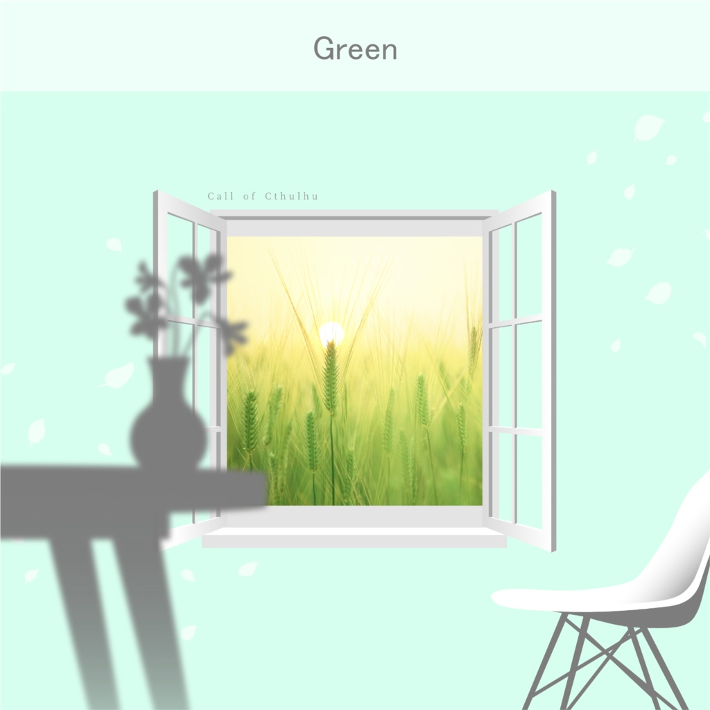 【CoC部屋素材】窓辺のお部屋(貼るだけZIPつき)