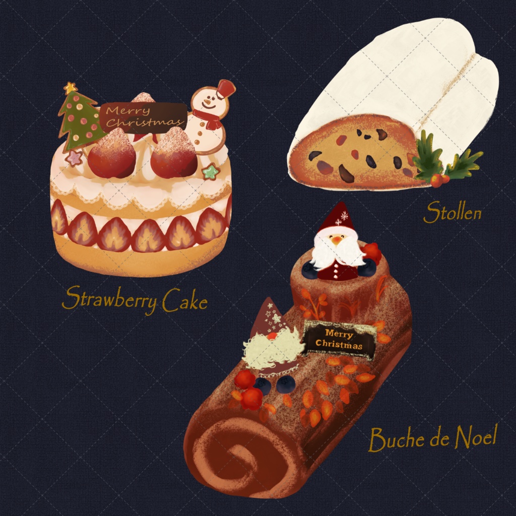 クリスマス【小物・イラスト素材】商用利用可能