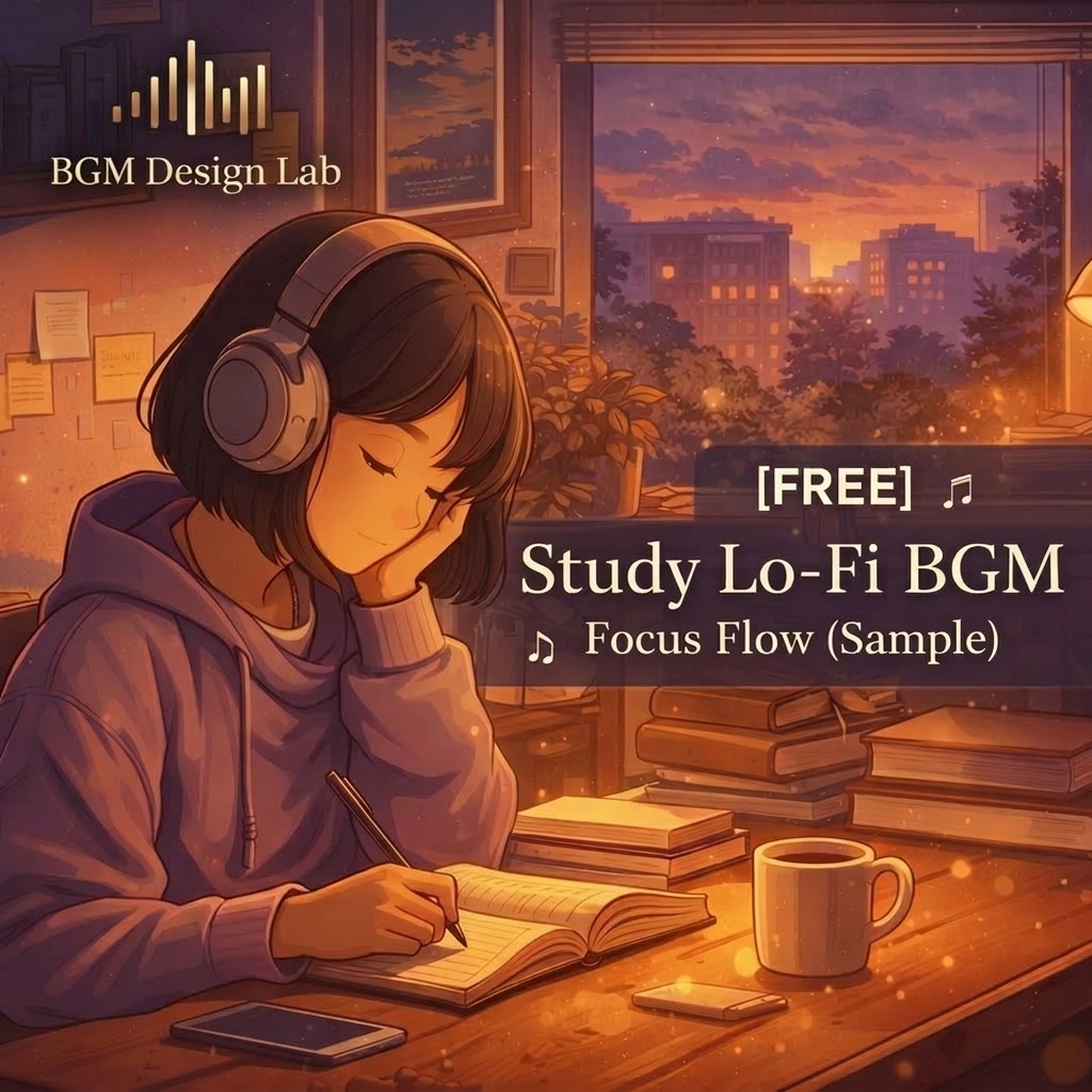 【FREE】Study Lo-Fi BGM Sample（商用利用OK）