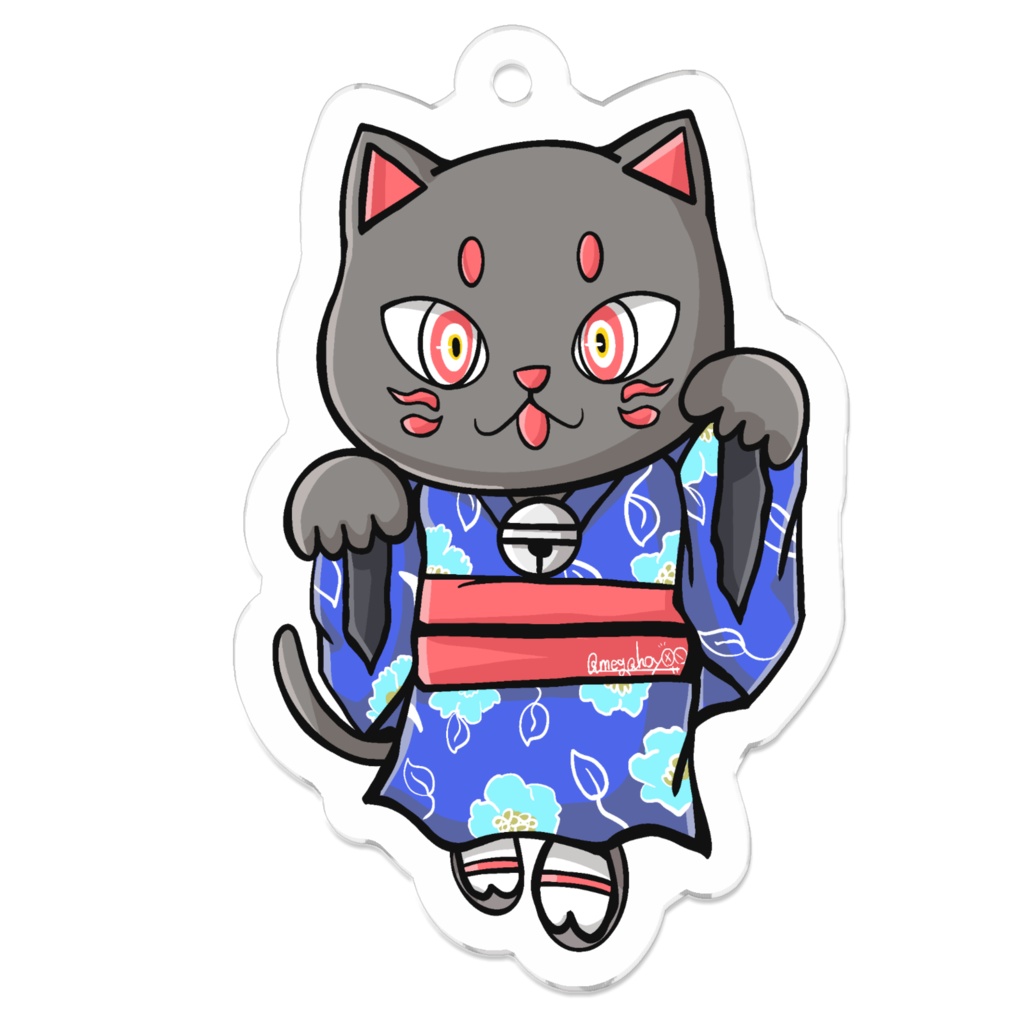 かにゃめキーホルダー