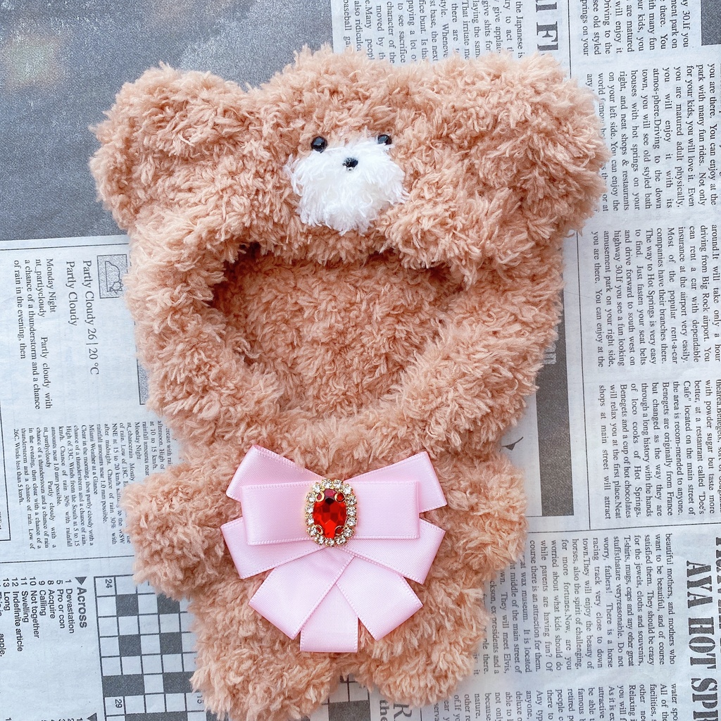 16cm ぬいぐるみ 着ぐるみ ブラウン