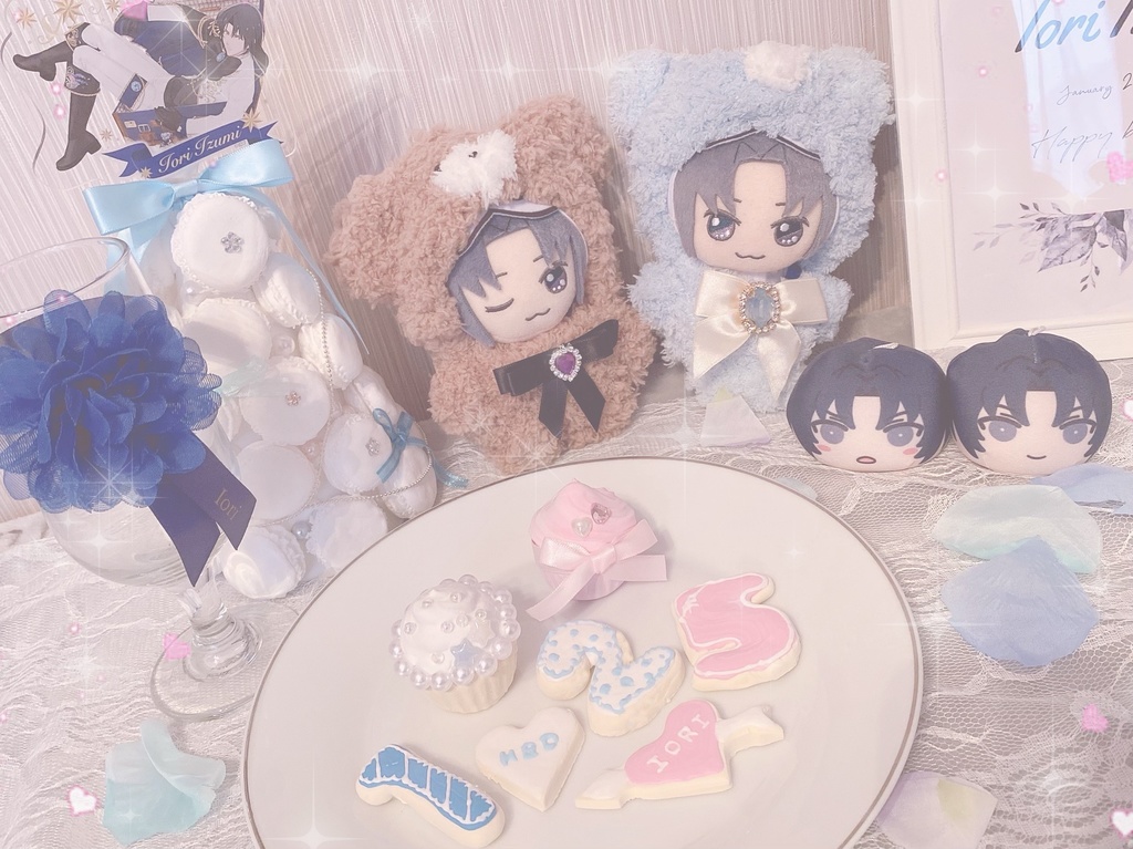 12cm ぬいぐるみ 着ぐるみ ライトブルー