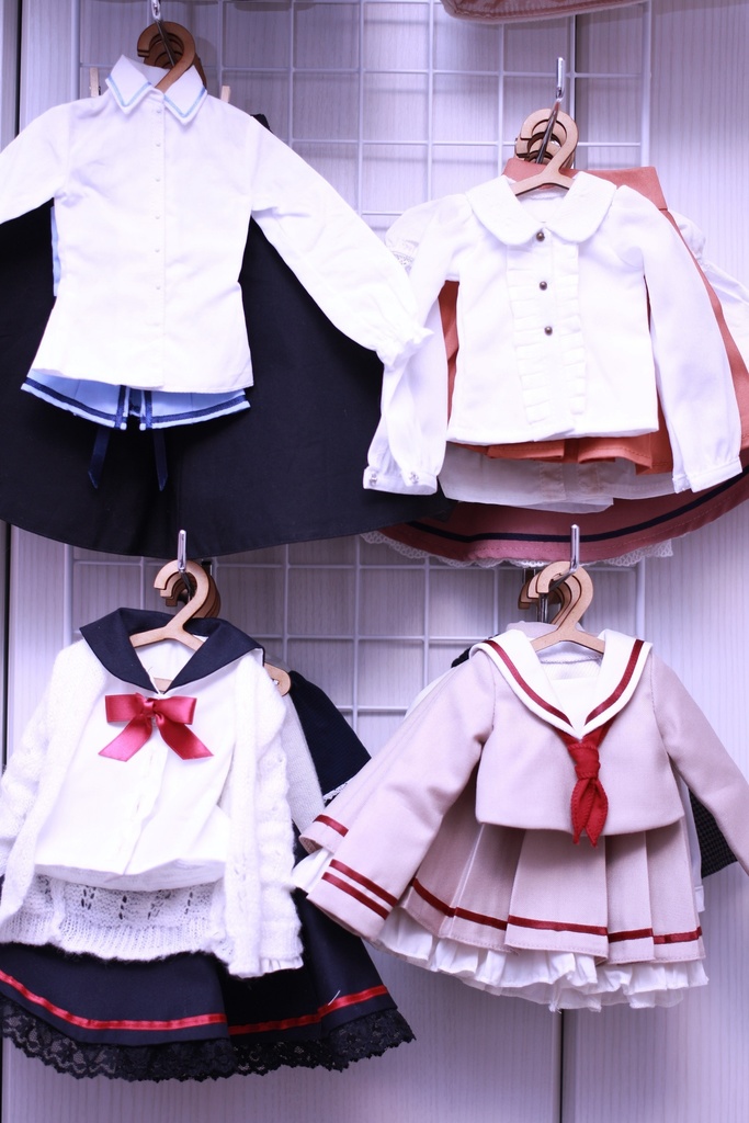 【生産終了】木製ドール用ハンガー(10個セット)