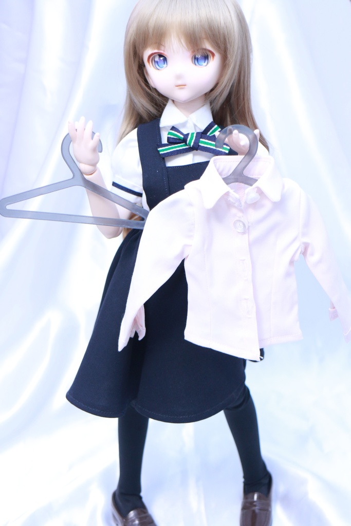 【生産終了】プラ製ドール用ハンガー(10個セット)