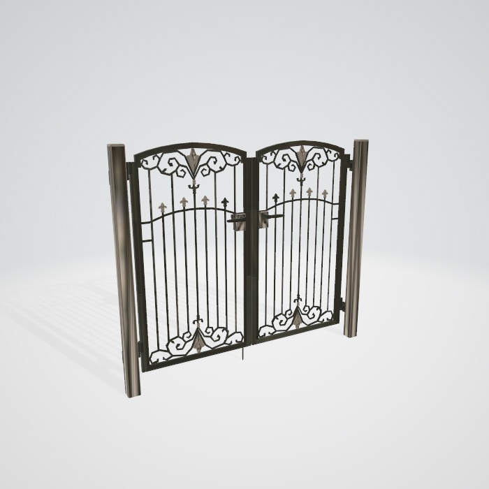 3d ３dモデル　門　エクステリア　門扉