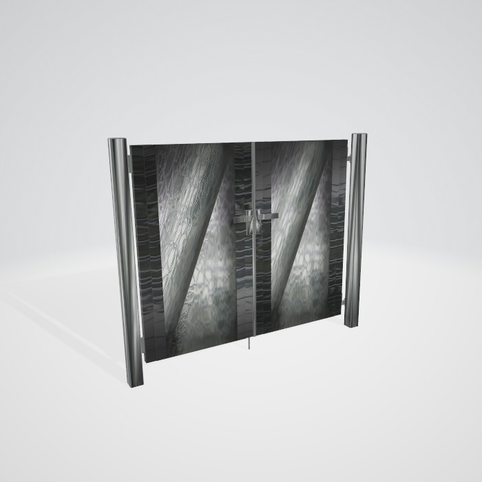 3d 3dモデル　門　門扉　エクステリア