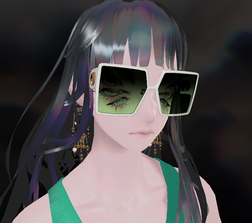 【無料】 VRC Kumo Swimsuit and Sunglasses 蜘蛛面スク水とスクエアサングラス