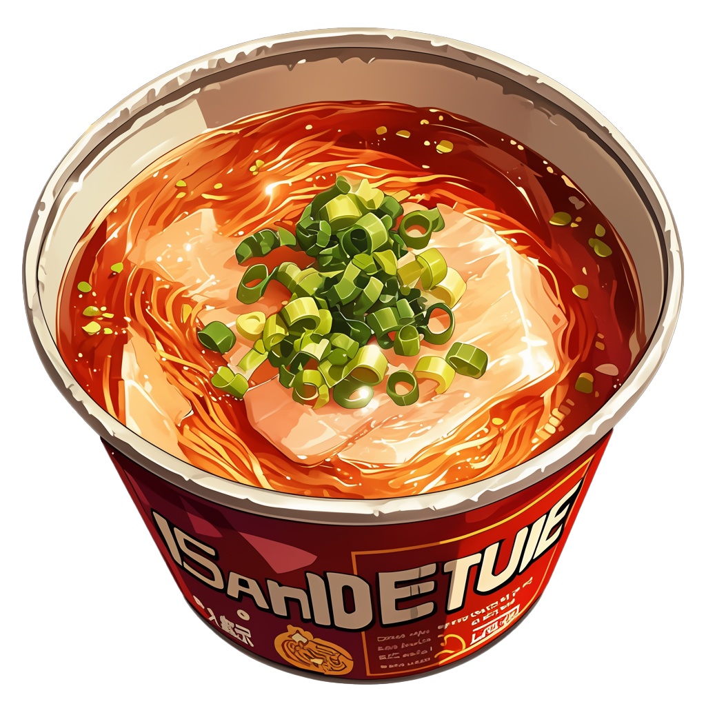 【無料配布20点!】カップ麺 アニメ風イラスト/Cup nooodles【透過素材】