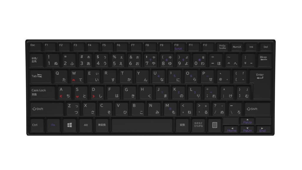 キーボード　ブラック