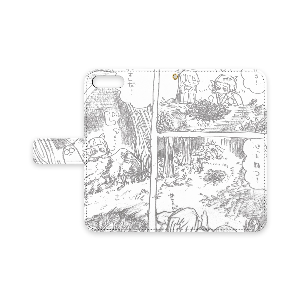 さちいす漫画風手帳型ケース