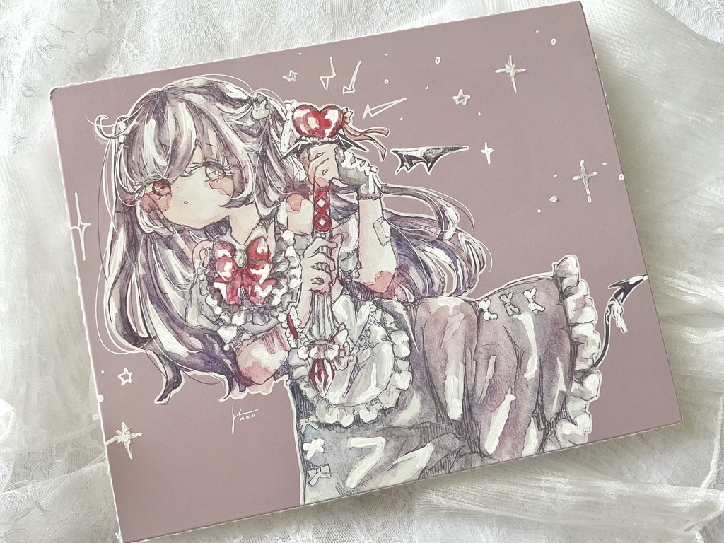 たたかう悪魔ちゃんキャンバスプリント
