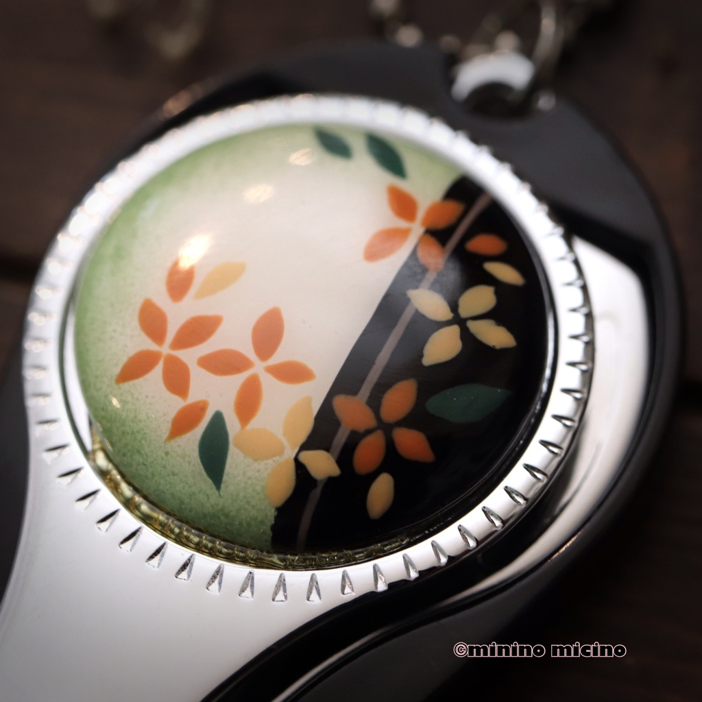 テスト作品 和風アートネイルクリッパー❀金木犀