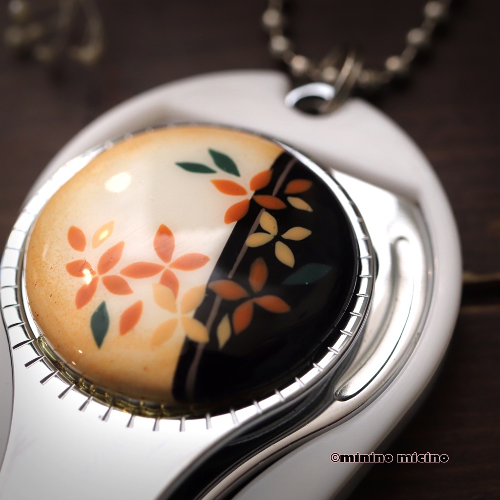 テスト作品 和風アートネイルクリッパー❀金木犀