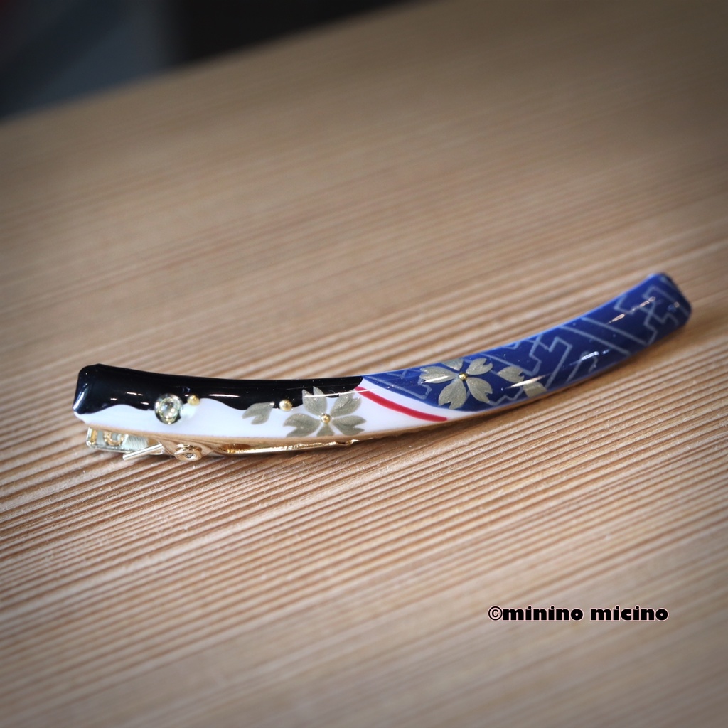 和風アートカービングクリップ❀月