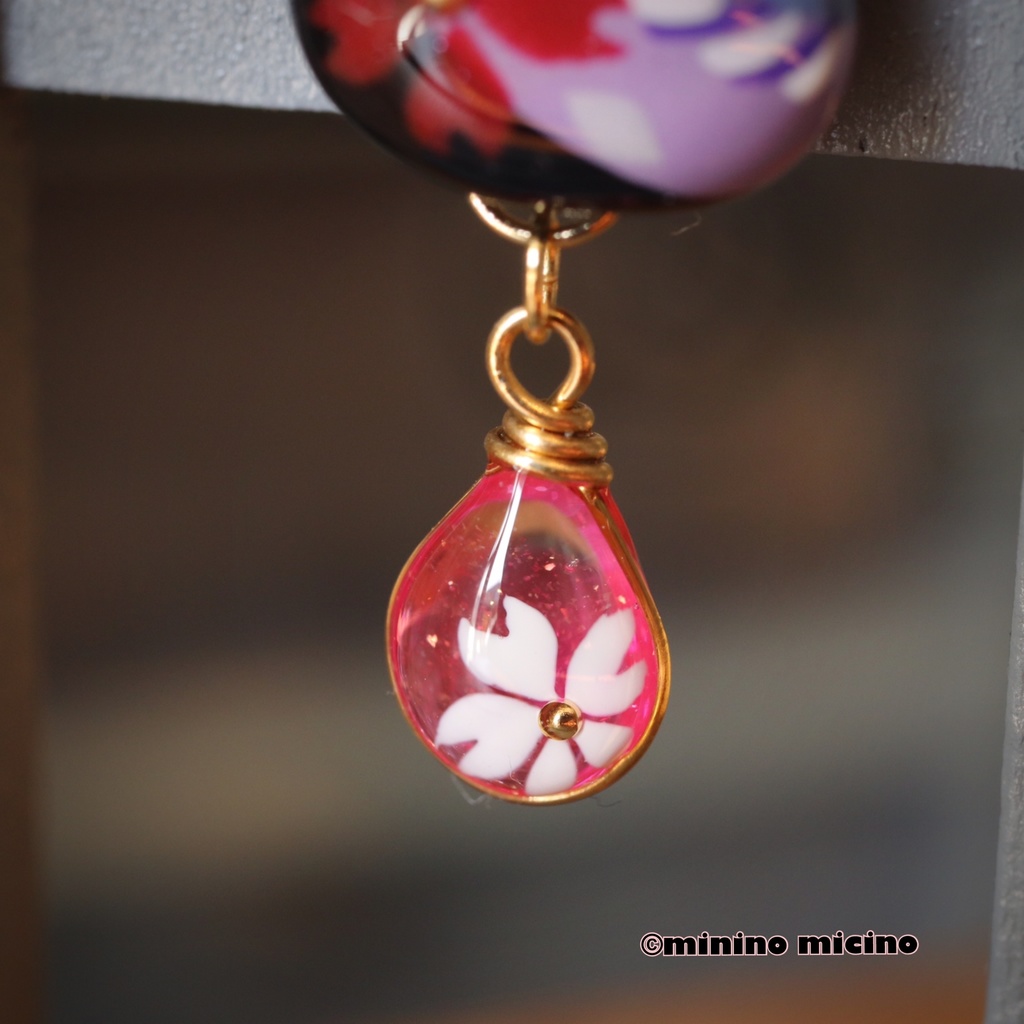 和風アートキャットマスクアクセサリー ❀歌