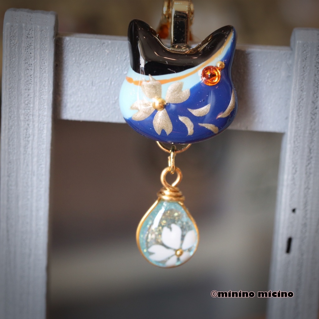 和風アートキャットマスクアクセサリー ❀振