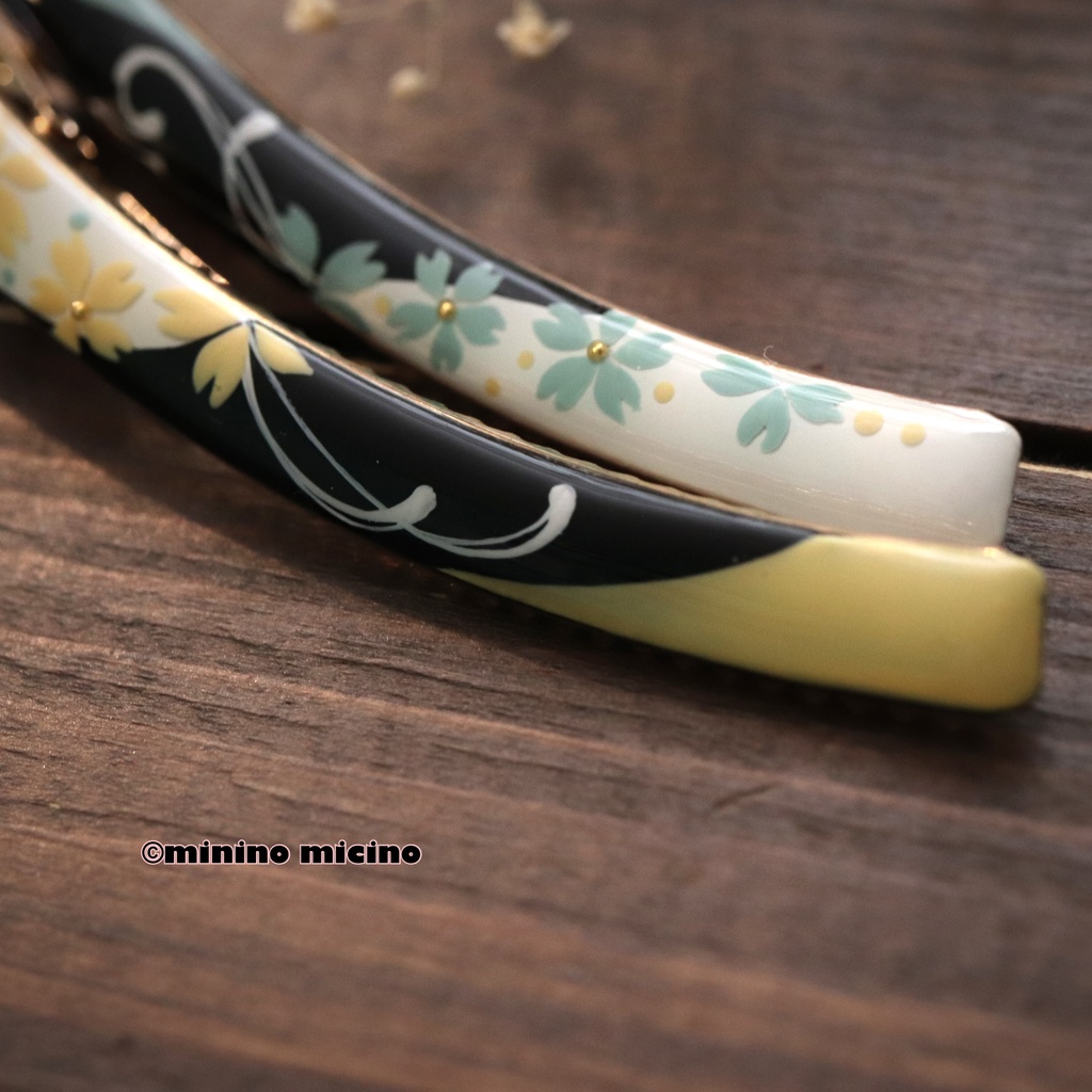 和風アートクリップ❀源氏(二振り)