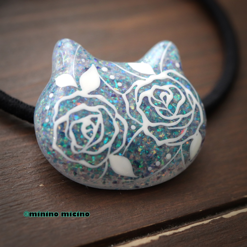 和風アートキャットヘアゴム❀全3種類