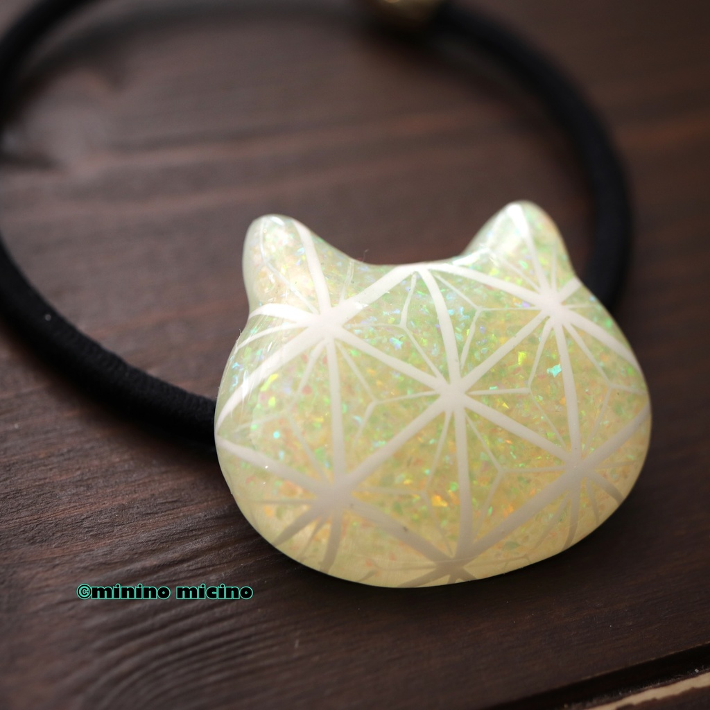 和風アートキャットヘアゴム❀全3種類