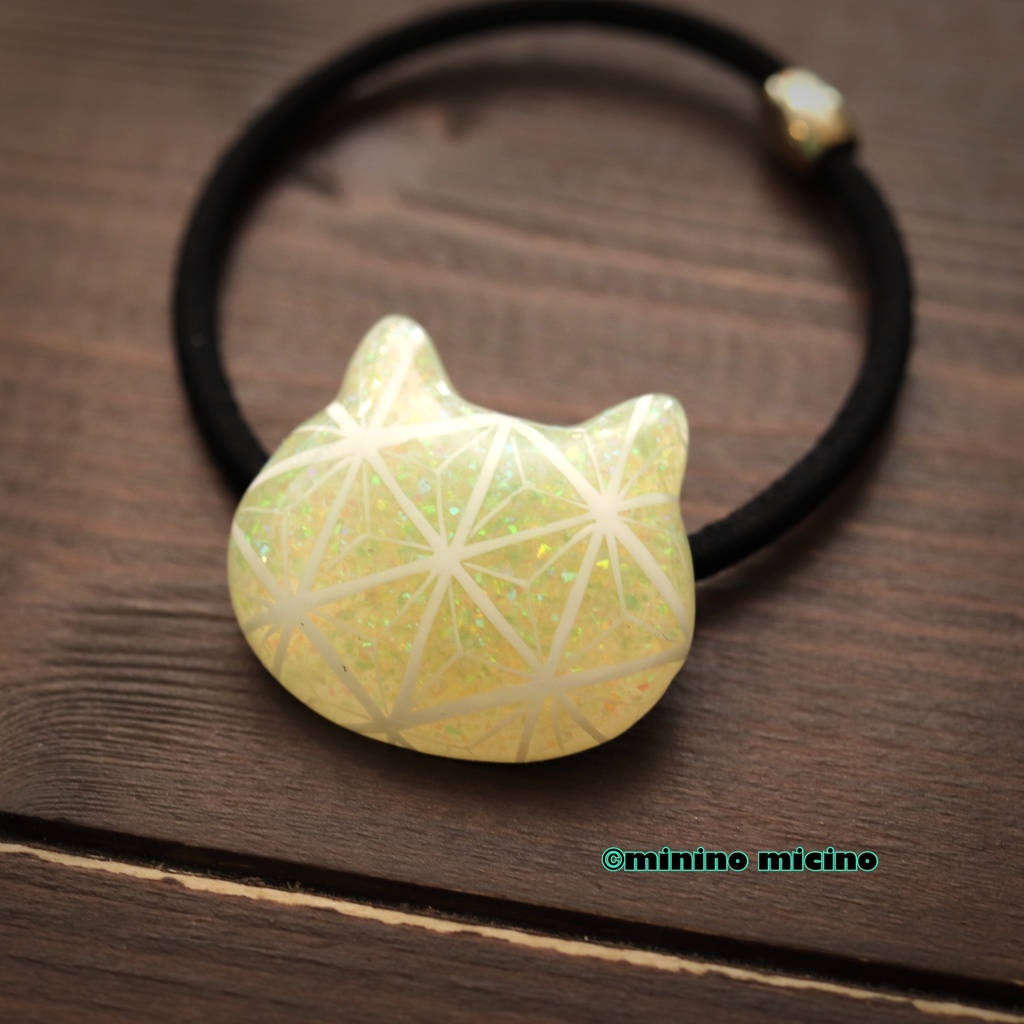 和風アートキャットヘアゴム❀全3種類