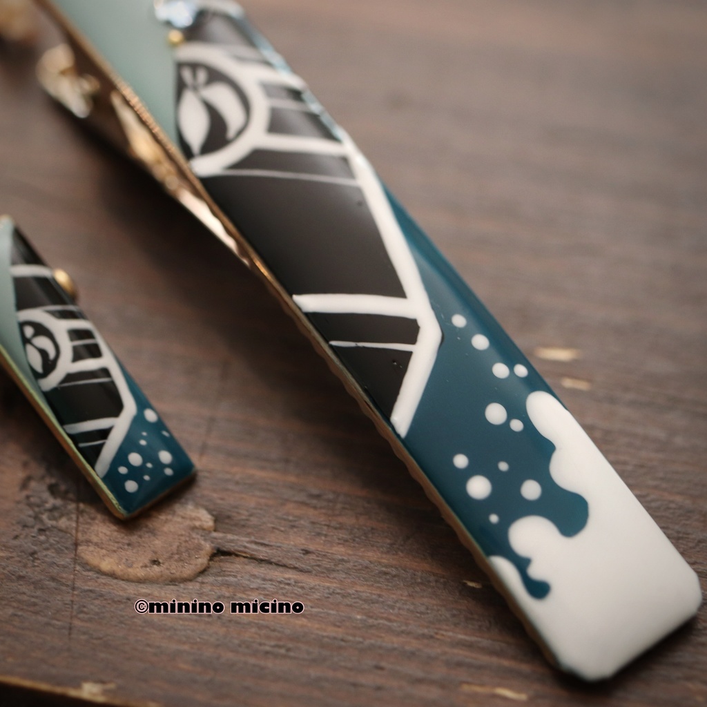 和風アートクリップ&ぬいクリップ❀江雪