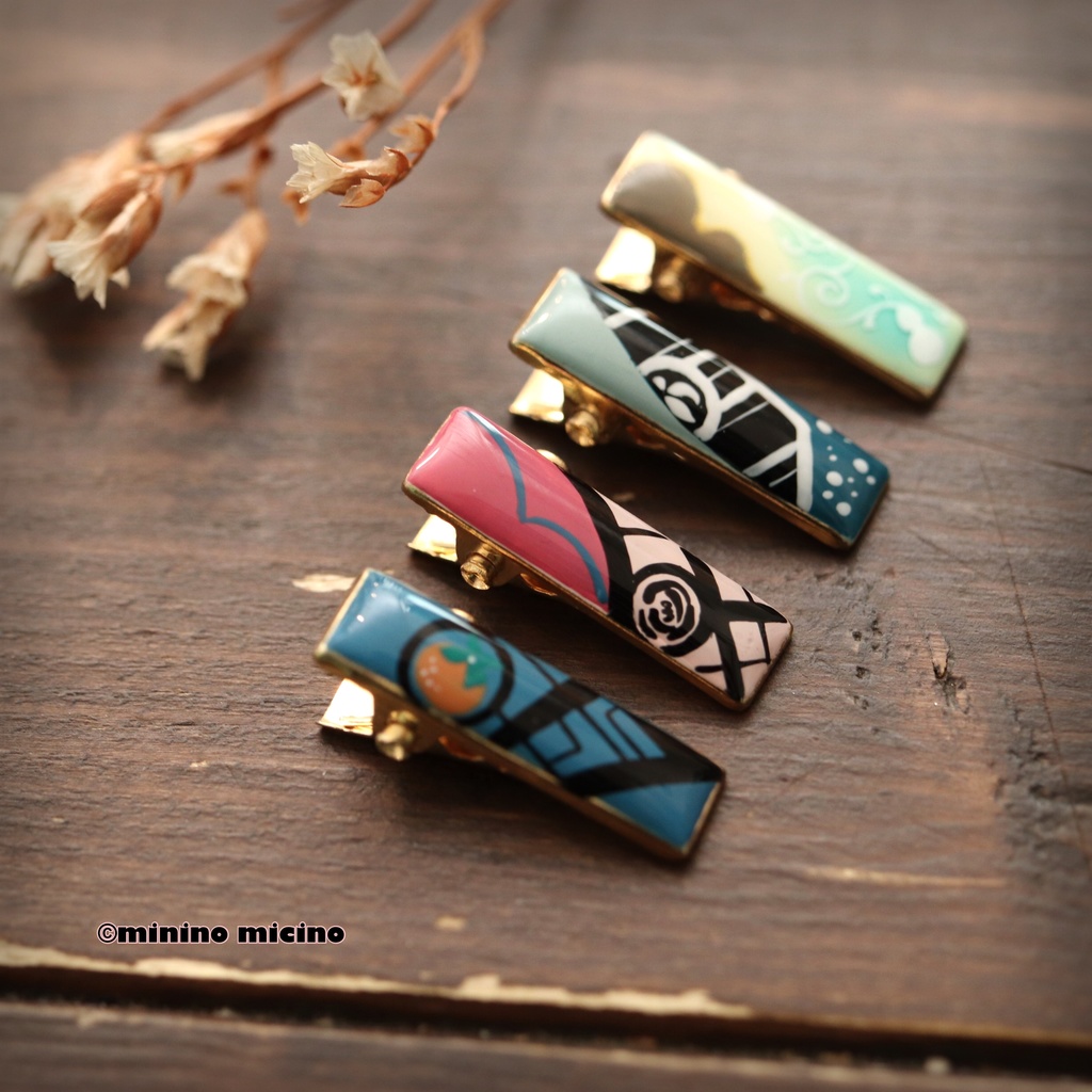 和風アートクリップ&ぬいクリップ❀江雪