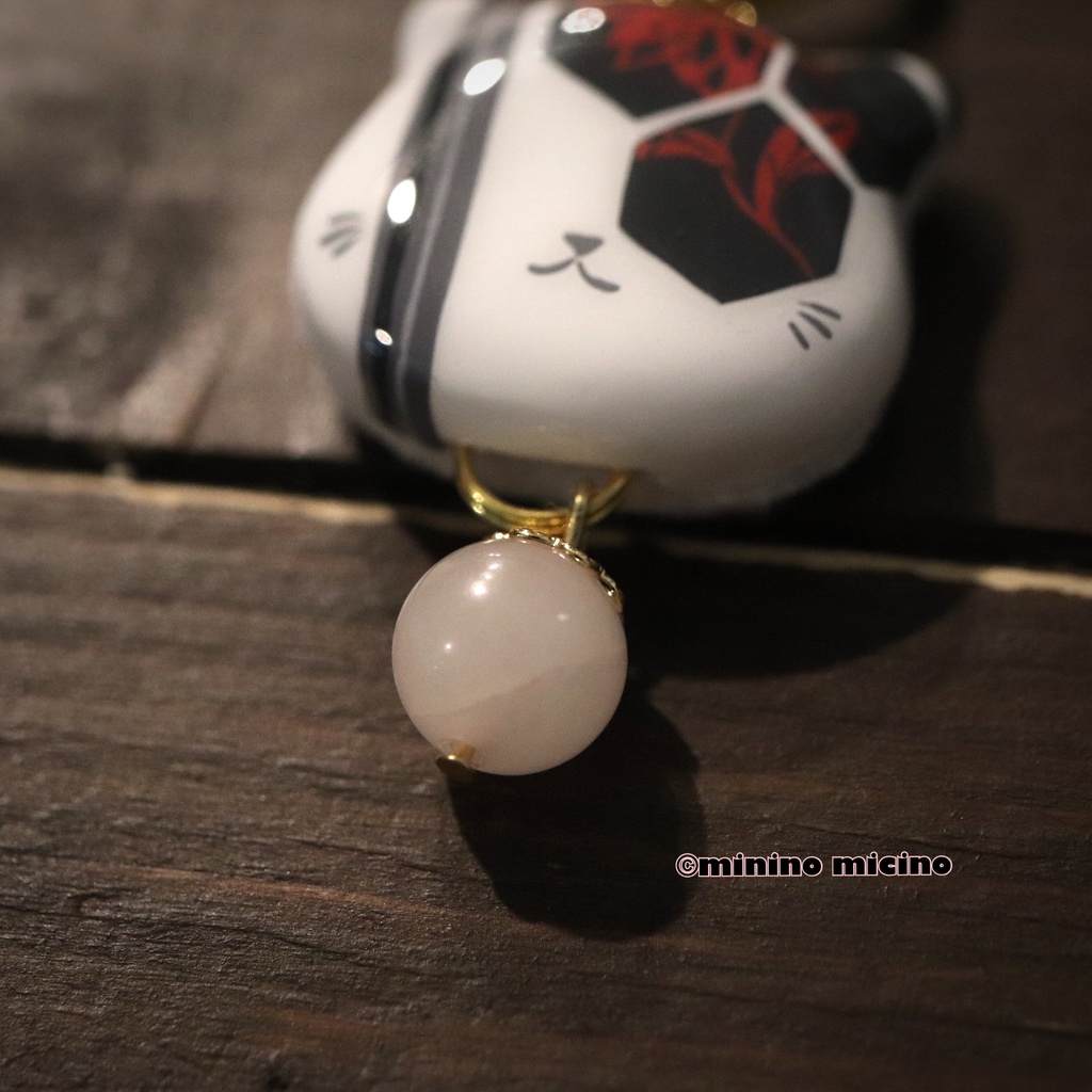 和風アートキャットバッグチャーム❀岩・亀・剣