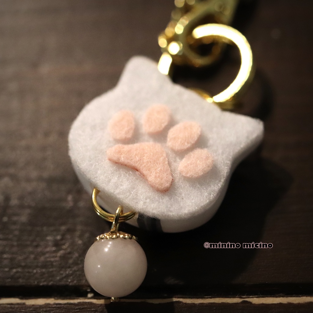 和風アートキャットバッグチャーム❀岩・亀・剣