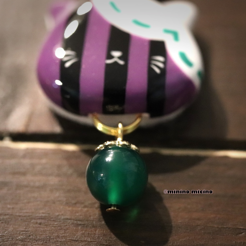 和風アートキャットバッグチャーム❀岩・亀・剣