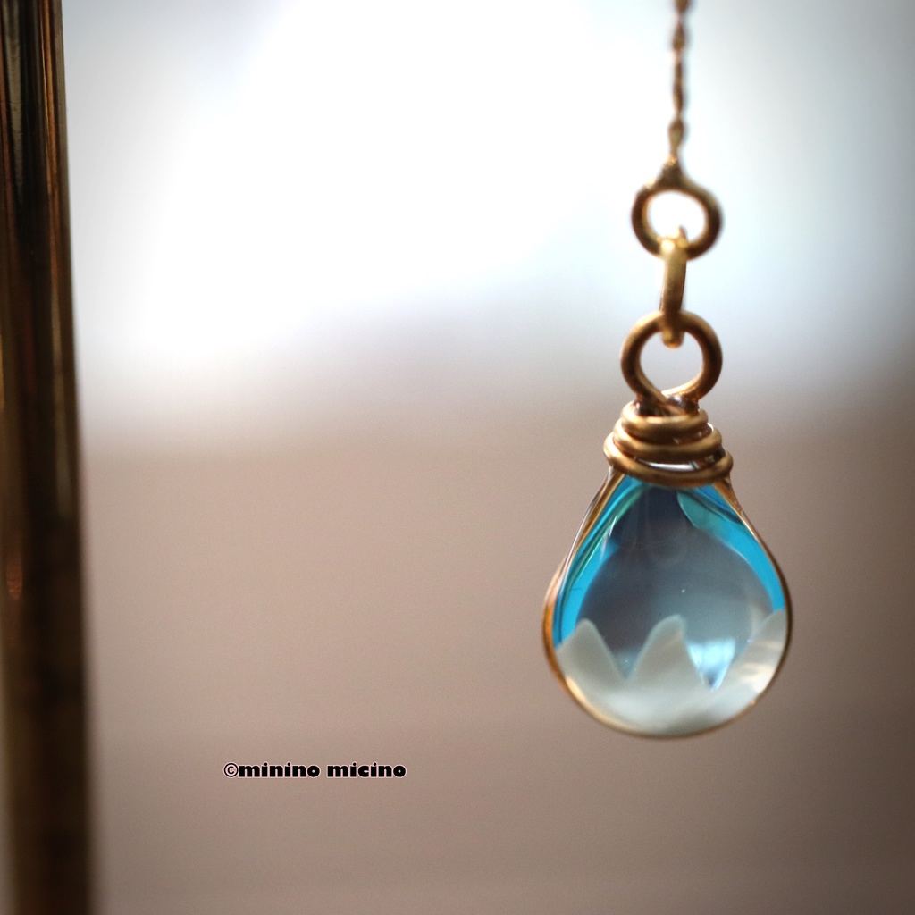 和風アートドロップ イヤリング&ピアス❀和