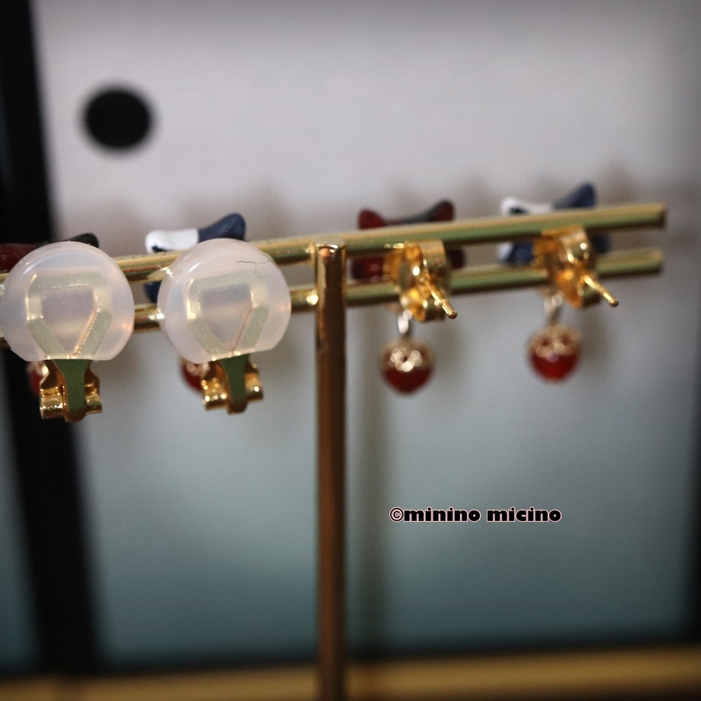 復刻 和風アートキャット イヤリング&ピアス❀和堀