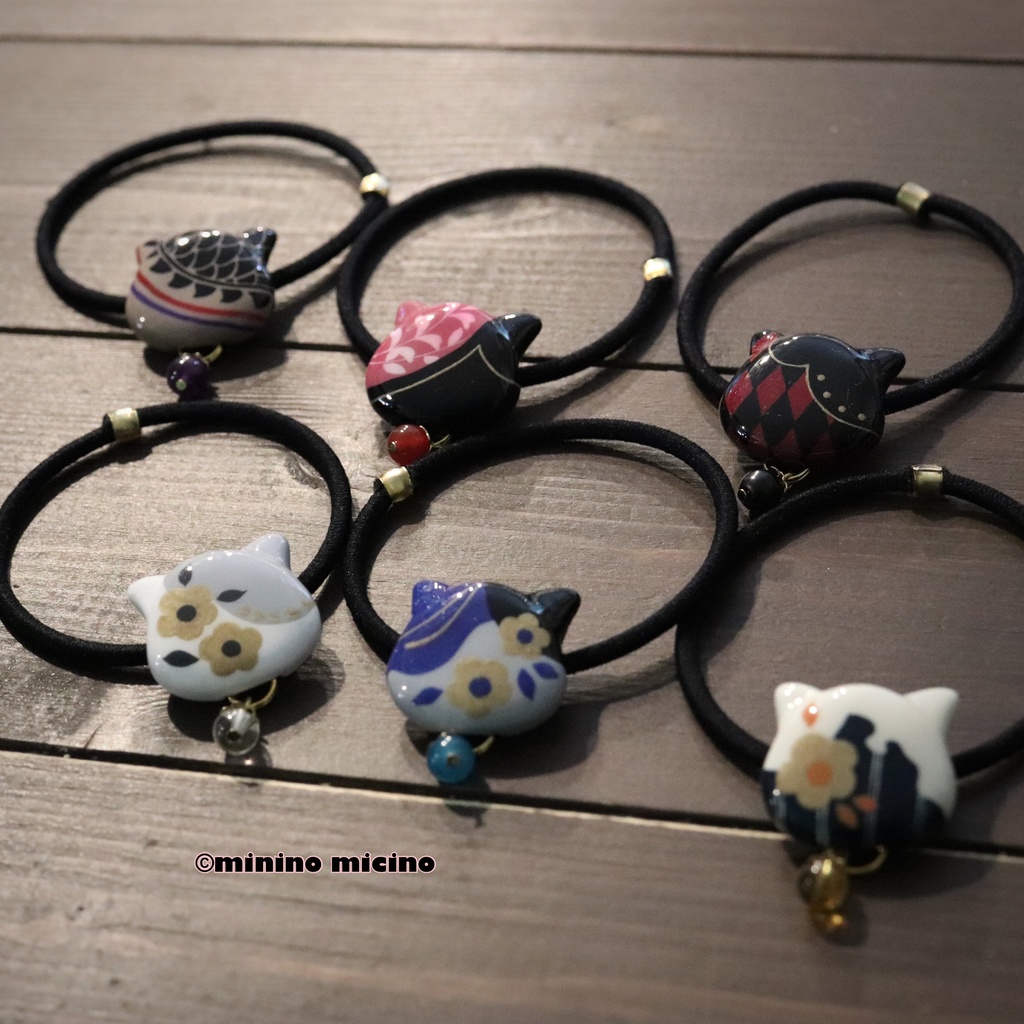 復刻 和風アートキャットヘアゴム❀全6種類