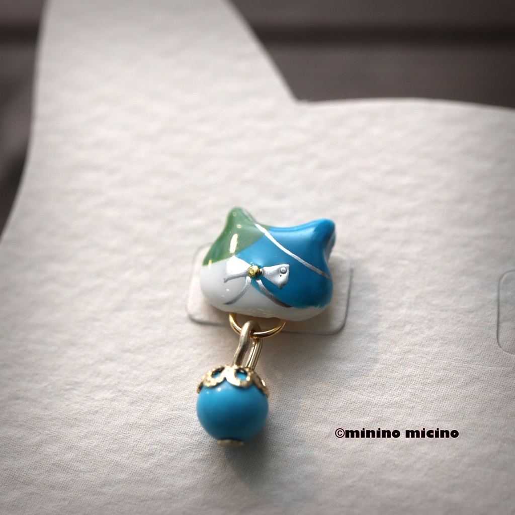 和風アートキャット イヤリング&ピアス❀松