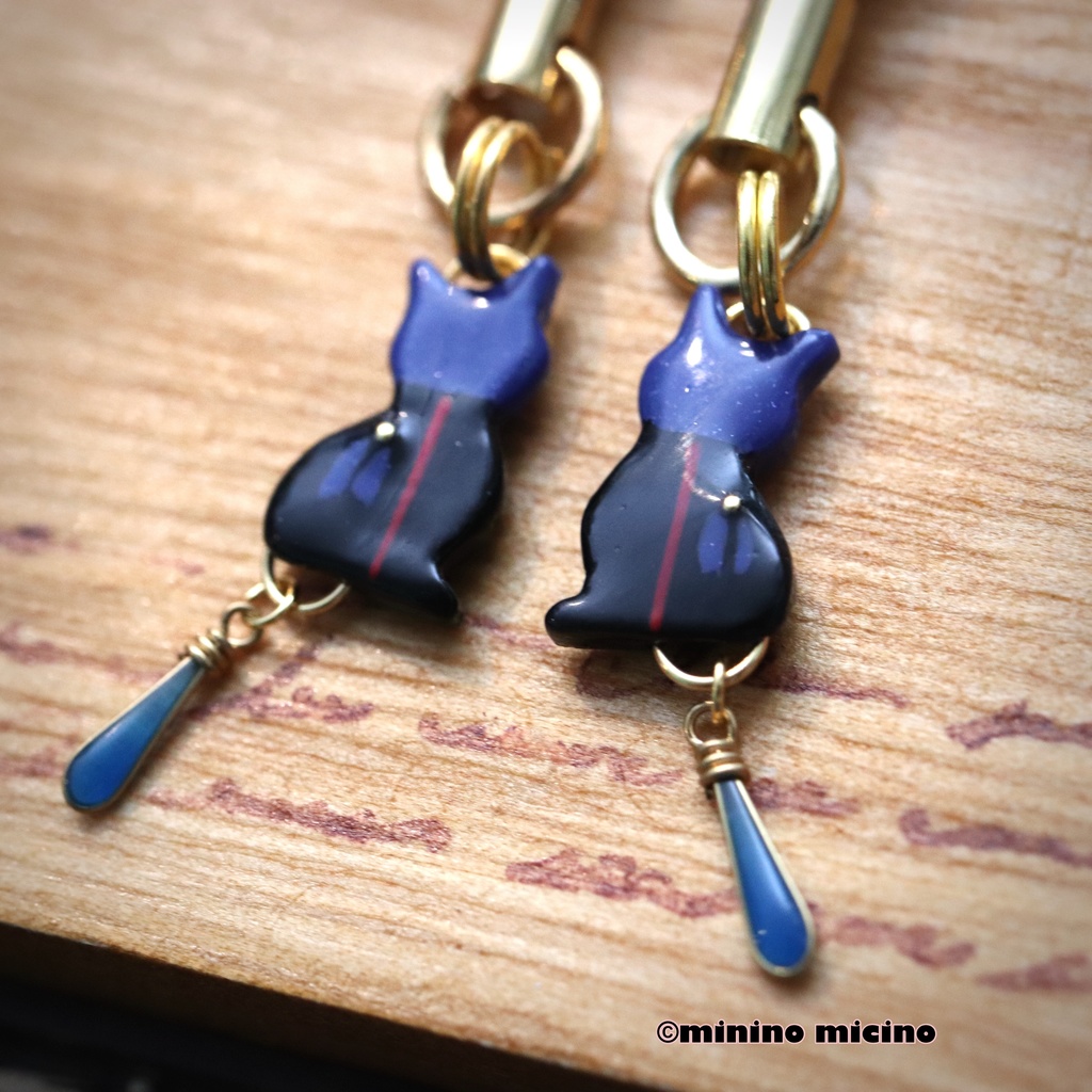 和風マイクロアートキャットストラップ❀八丁