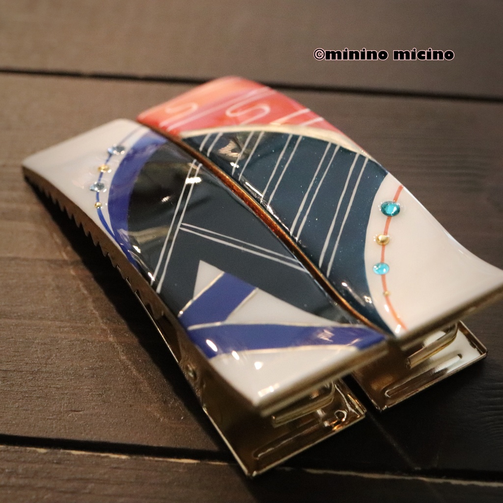 和風アートデカクリップセット❀国&義