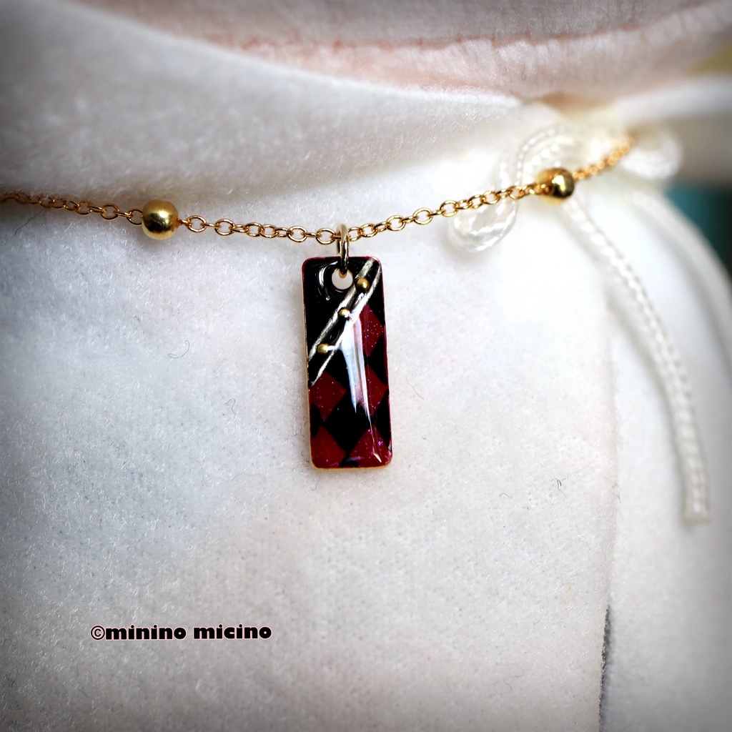 和風ワンパクぬい専用アートタグペンダント❀清