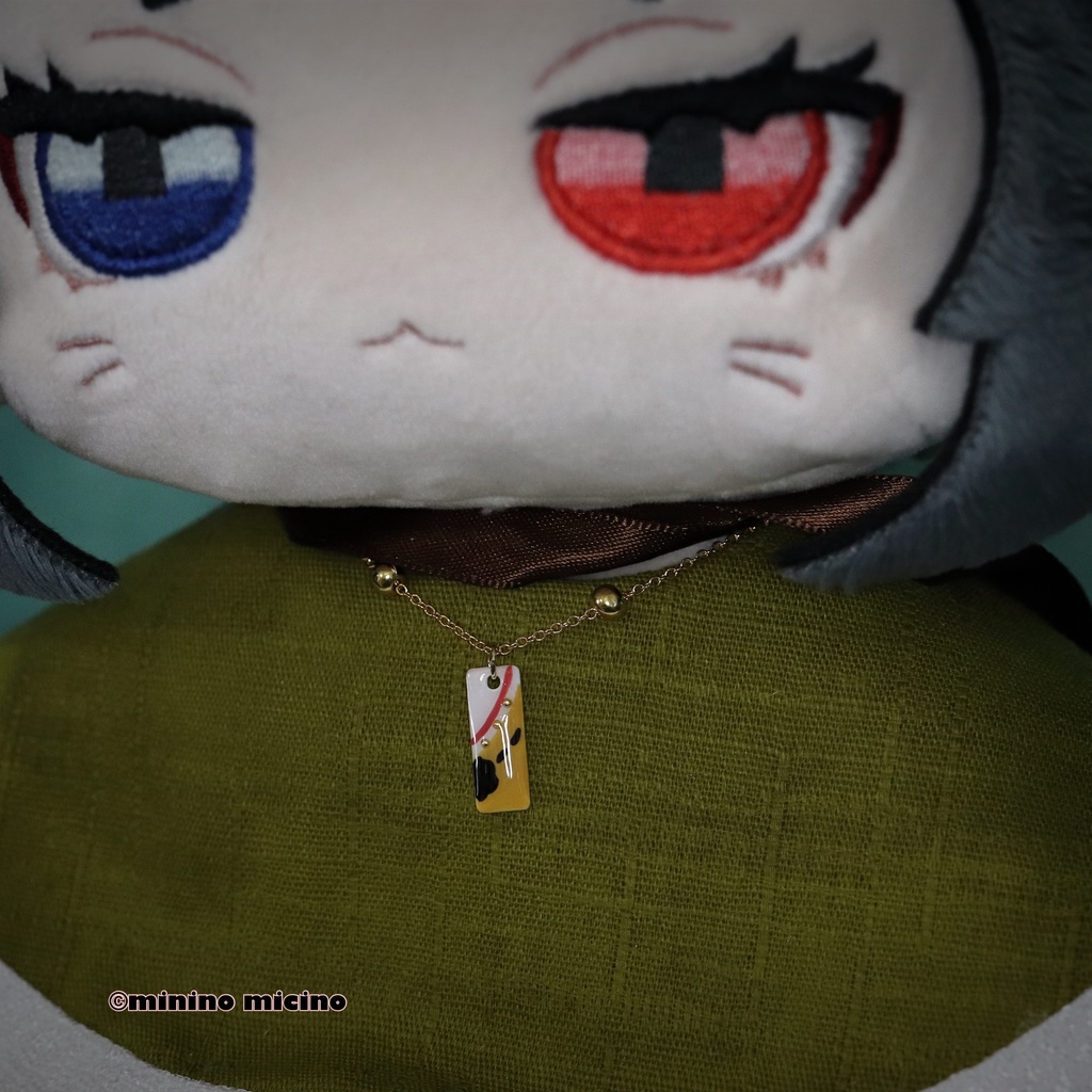 和風ワンパクぬい専用アートタグペンダント❀狐