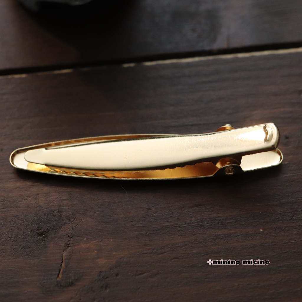 和風アートオーバルクリップ❀後家