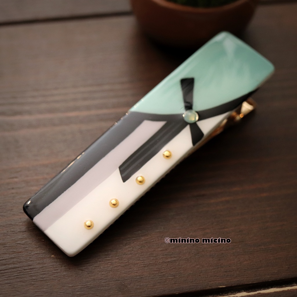 和風アートサークルクリップ❀膝