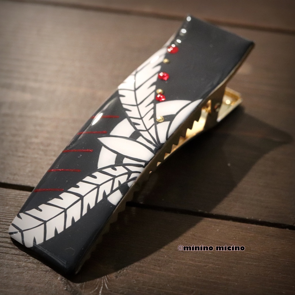 限定 和風アートデカクリップ❀号