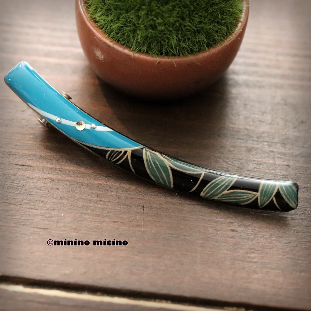 和風アートカーブクリップ❀笹