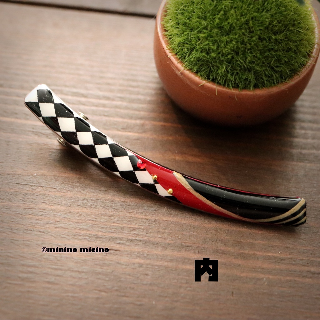 和風アートカーブクリップ❀清 全3種類