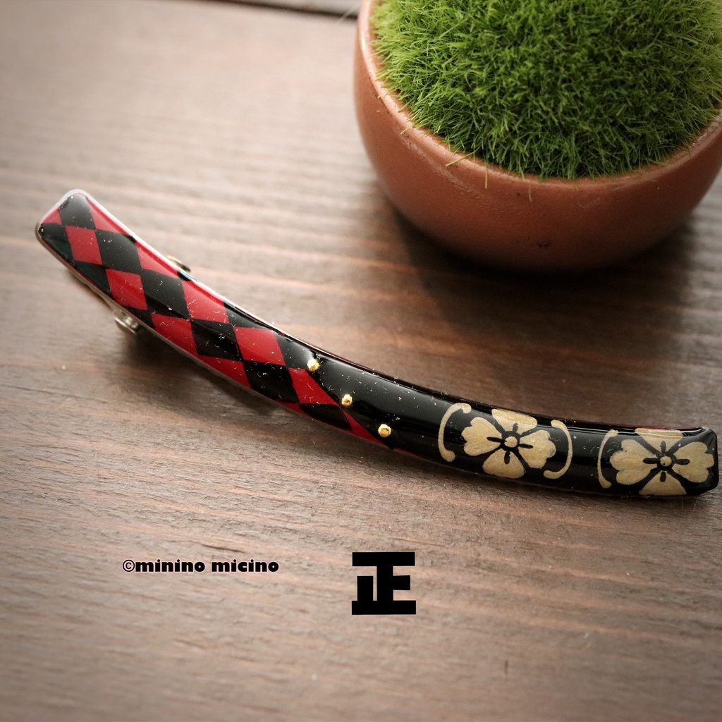 和風アートカーブクリップ❀清 全3種類