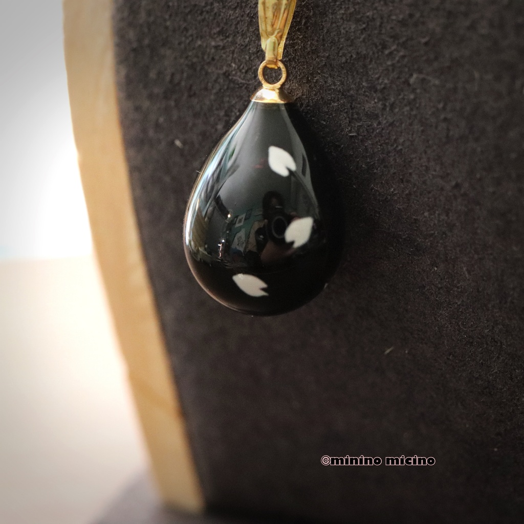 和風アートドロップペンダント❀日号