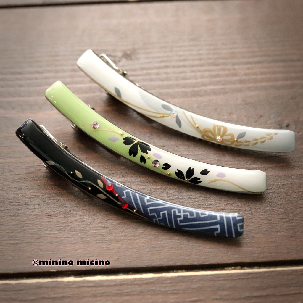 リブート和風アートカーブクリップ❀全3種類