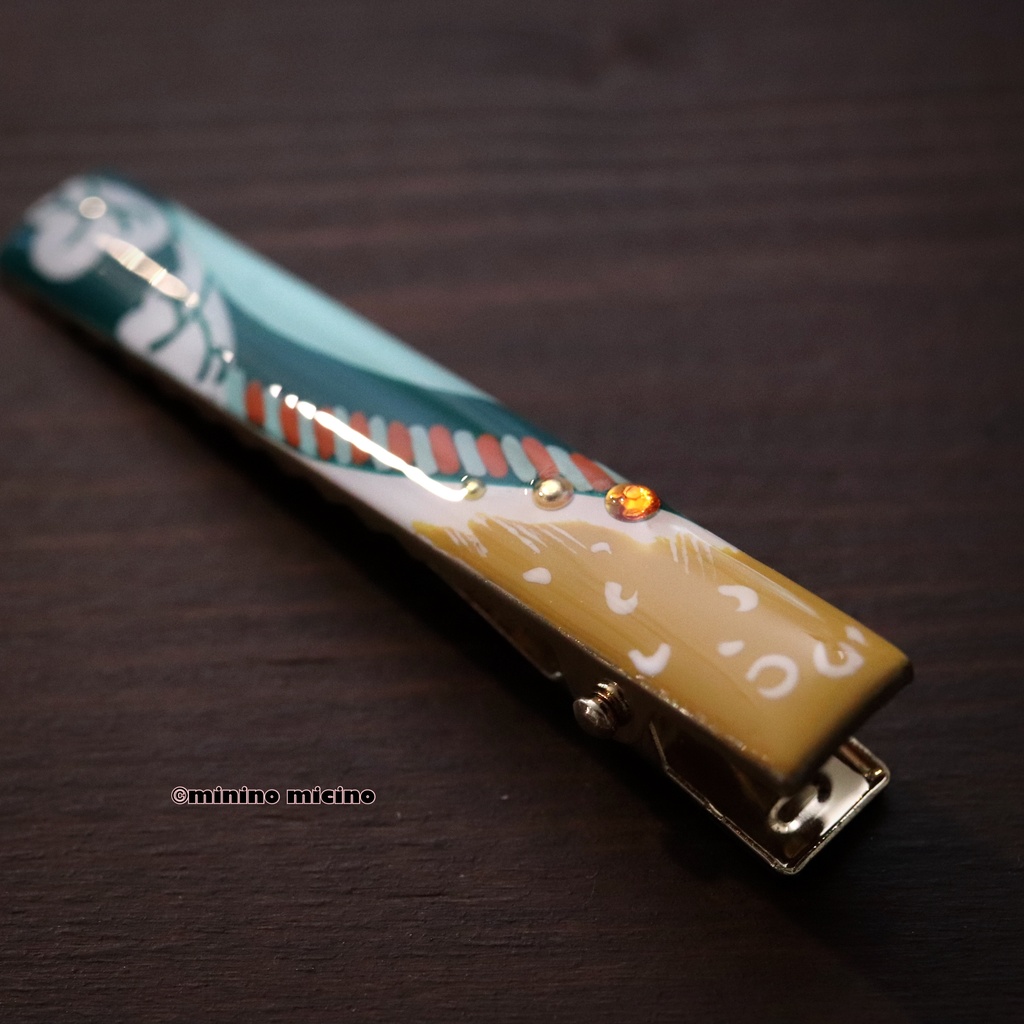 和風アートクリップ❀柏