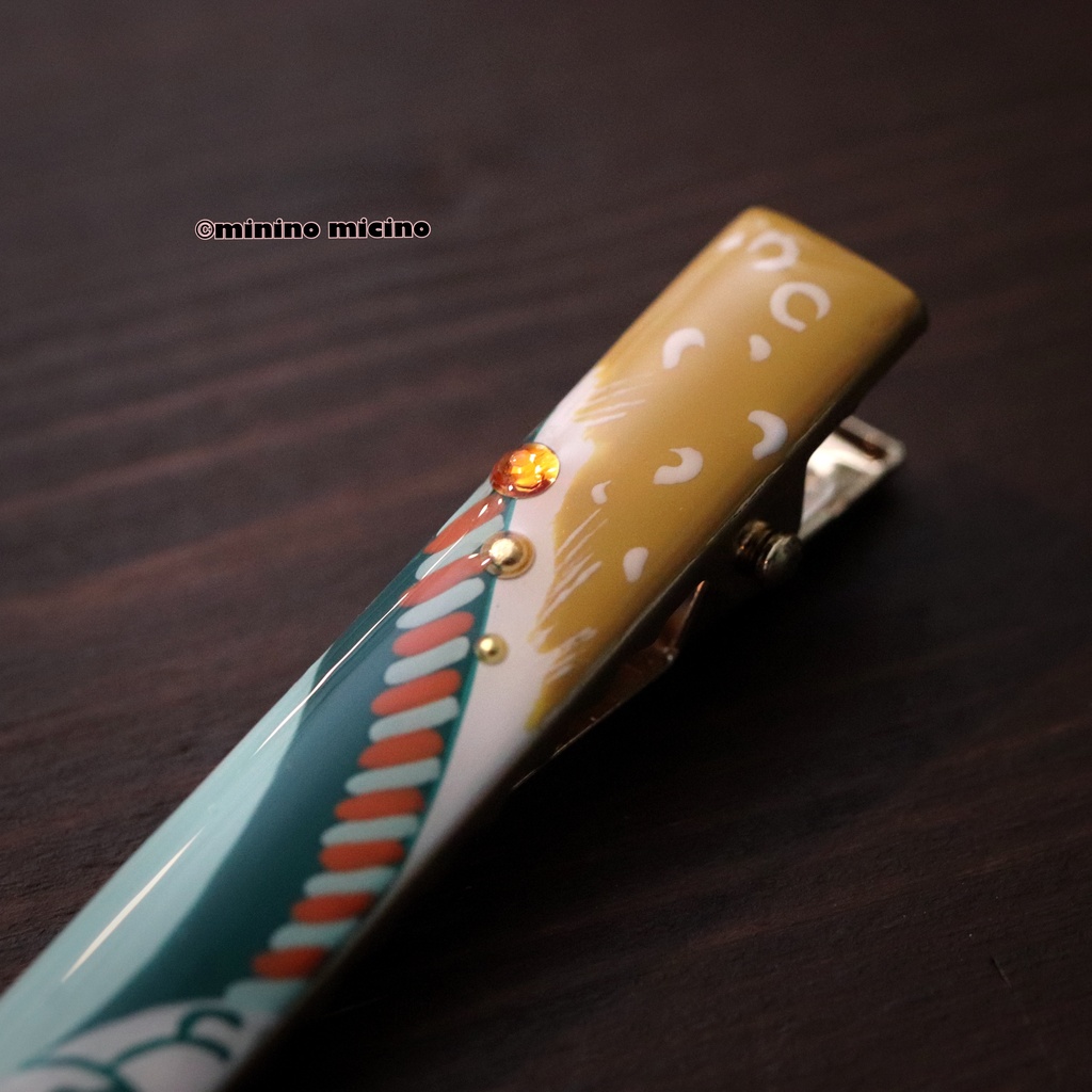 和風アートクリップ❀柏