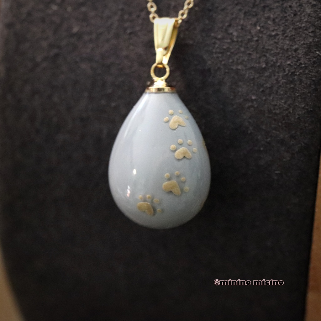 和風アートドロップペンダント❀舞鶴