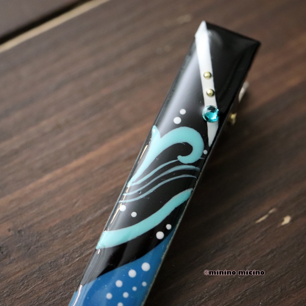 和風アートクリップ❀波