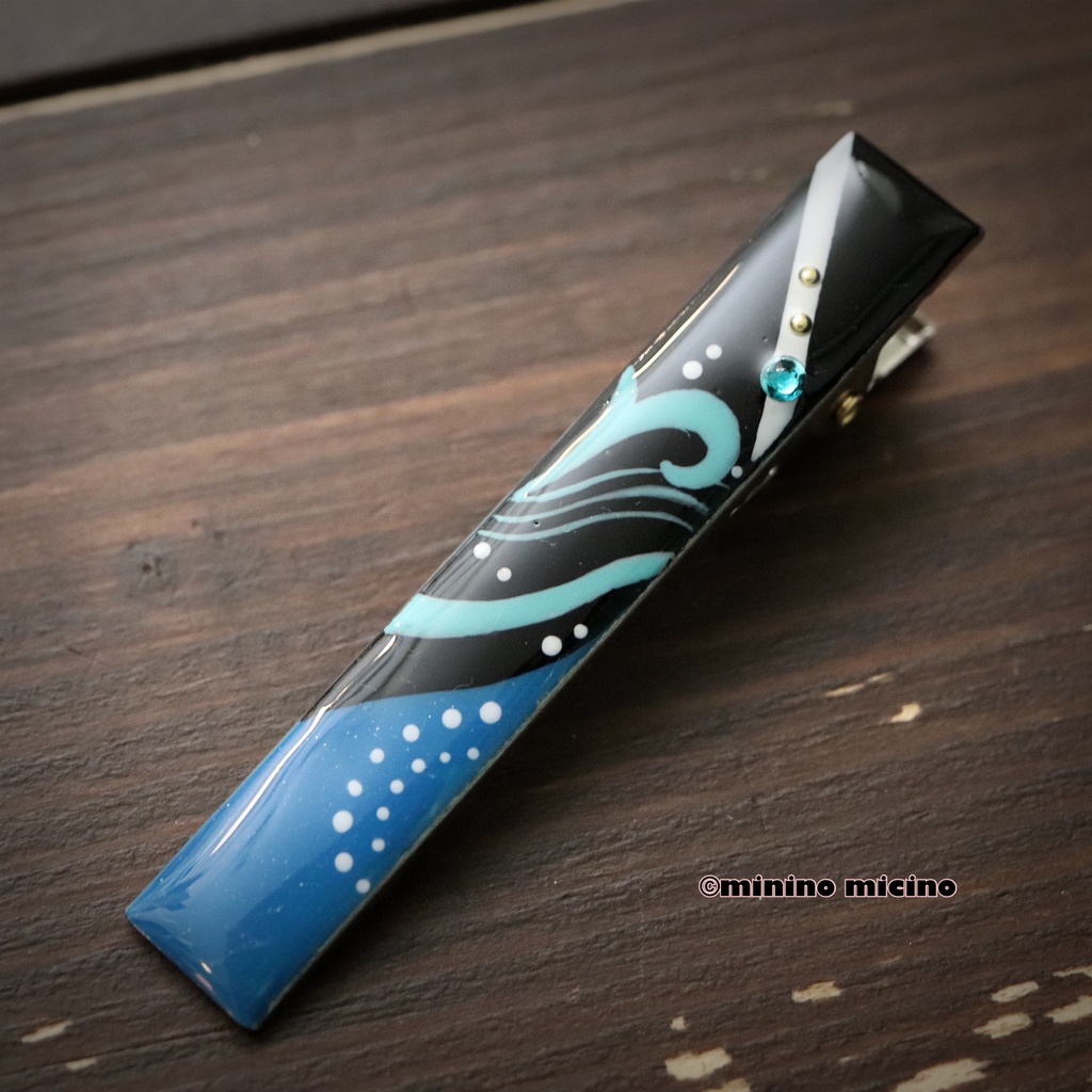 和風アートクリップ❀波
